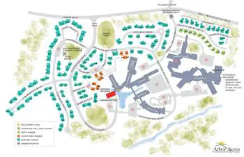 Campus Map of Arbor Acres, Assisted Living, Nursing Home, Independent Living, CCRC, Winston Salem, NC 2