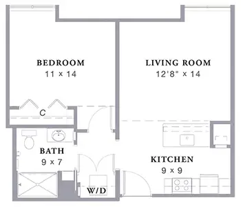 Floorplan of Arbor Acres, Assisted Living, Nursing Home, Independent Living, CCRC, Winston Salem, NC 3