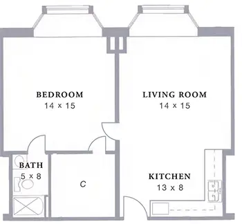 Floorplan of Arbor Acres, Assisted Living, Nursing Home, Independent Living, CCRC, Winston Salem, NC 19