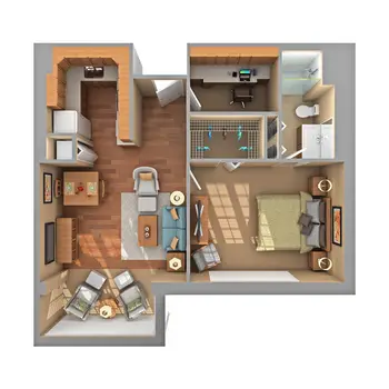 Floorplan of Carol Woods, Assisted Living, Nursing Home, Independent Living, CCRC, Chapel Hill, NC 2