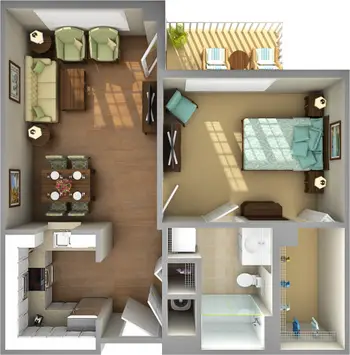 Floorplan of Salemtowne, Assisted Living, Nursing Home, Independent Living, CCRC, Winston Salem, NC 12