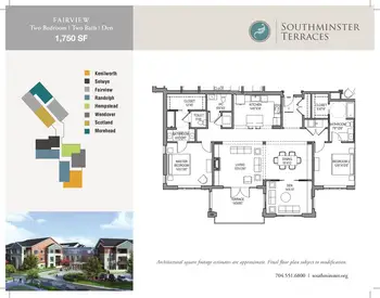 Floorplan of Southminster, Assisted Living, Nursing Home, Independent Living, CCRC, Charlotte, NC 3
