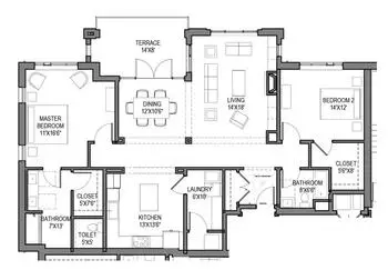 Floorplan of Southminster, Assisted Living, Nursing Home, Independent Living, CCRC, Charlotte, NC 10