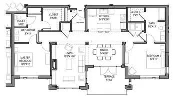 Floorplan of Southminster, Assisted Living, Nursing Home, Independent Living, CCRC, Charlotte, NC 14