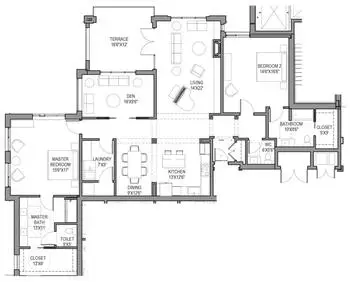 Floorplan of Southminster, Assisted Living, Nursing Home, Independent Living, CCRC, Charlotte, NC 16