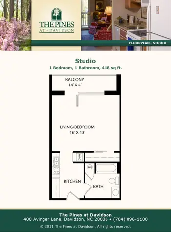 Floorplan of The Pines at Davidson, Assisted Living, Nursing Home, Independent Living, CCRC, Davidson, NC 5