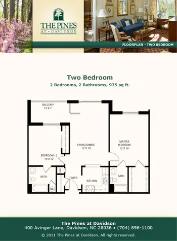 Floorplan of The Pines at Davidson, Assisted Living, Nursing Home, Independent Living, CCRC, Davidson, NC 6