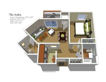Floorplan of Allegria at the Fountains, Assisted Living, Nursing Home, Independent Living, CCRC, Atco, NJ 2