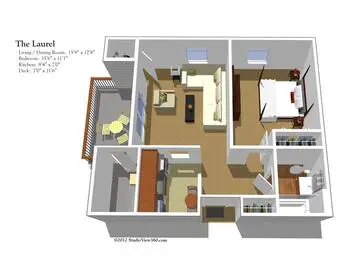 Floorplan of Allegria at the Fountains, Assisted Living, Nursing Home, Independent Living, CCRC, Atco, NJ 6