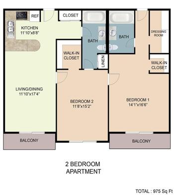 Floorplan of Hudson Hills, Assisted Living, Nursing Home, Independent Living, CCRC, North Bergen, NJ 2