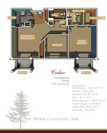 Floorplan of The Evergreens, Assisted Living, Nursing Home, Independent Living, CCRC, Moorestown, NJ 1