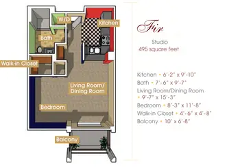 Floorplan of The Evergreens, Assisted Living, Nursing Home, Independent Living, CCRC, Moorestown, NJ 4