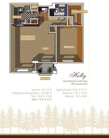 Floorplan of The Evergreens, Assisted Living, Nursing Home, Independent Living, CCRC, Moorestown, NJ 6