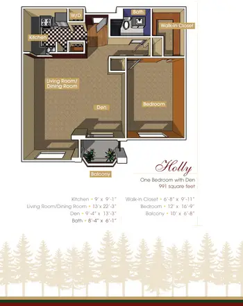 Floorplan of The Evergreens, Assisted Living, Nursing Home, Independent Living, CCRC, Moorestown, NJ 7