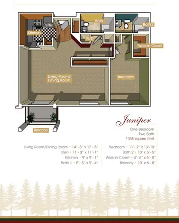 Floorplan of The Evergreens, Assisted Living, Nursing Home, Independent Living, CCRC, Moorestown, NJ 9