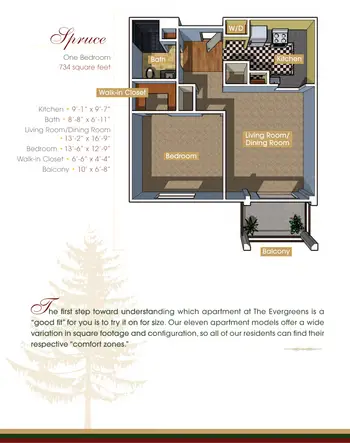 Floorplan of The Evergreens, Assisted Living, Nursing Home, Independent Living, CCRC, Moorestown, NJ 20