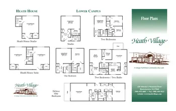 Floorplan of Heath Village, Assisted Living, Nursing Home, Independent Living, CCRC, Hackettstown, NJ 1