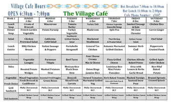 Dining menu of Heath Village, Assisted Living, Nursing Home, Independent Living, CCRC, Hackettstown, NJ 5