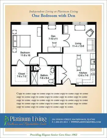 Floorplan of Cadbury at Cherry Hill, Assisted Living, Nursing Home, Independent Living, CCRC, Cherry Hill, NJ 14