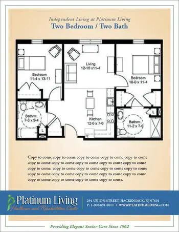 Floorplan of Cadbury at Cherry Hill, Assisted Living, Nursing Home, Independent Living, CCRC, Cherry Hill, NJ 15