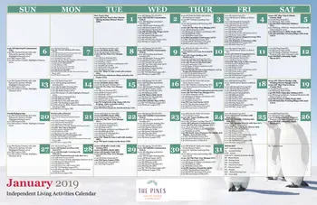 Activity Calendar of Pines At Whiting, Assisted Living, Nursing Home, Independent Living, CCRC, Whiting, NJ 1