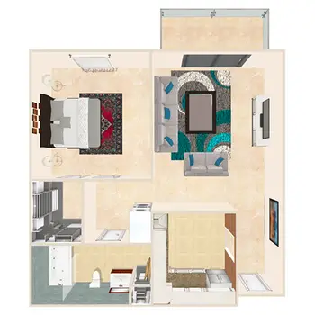 Floorplan of Pines At Whiting, Assisted Living, Nursing Home, Independent Living, CCRC, Whiting, NJ 10