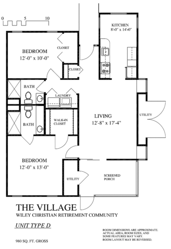 Floorplan of Wiley Christian Retirement Community, Assisted Living, Nursing Home, Independent Living, CCRC, Marlton, NJ 6