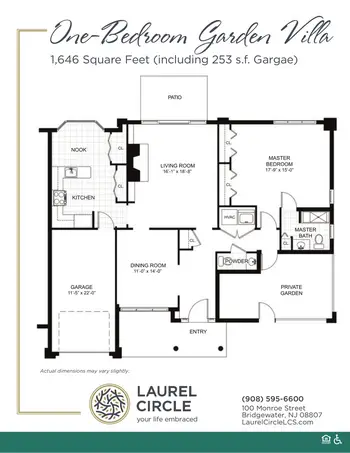 Floorplan of Laurel Circle, Assisted Living, Nursing Home, Independent Living, CCRC, Bridgewater, NJ 5