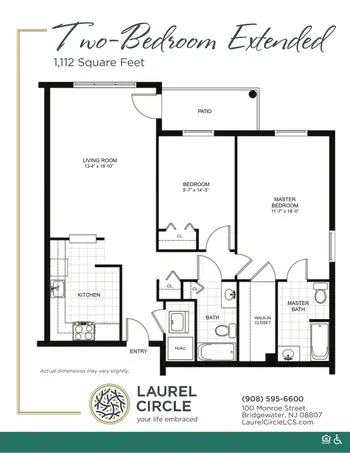 Floorplan of Laurel Circle, Assisted Living, Nursing Home, Independent Living, CCRC, Bridgewater, NJ 9