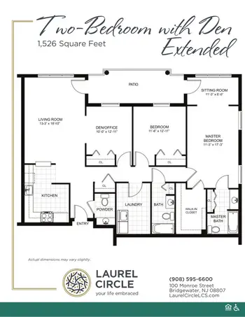 Floorplan of Laurel Circle, Assisted Living, Nursing Home, Independent Living, CCRC, Bridgewater, NJ 11