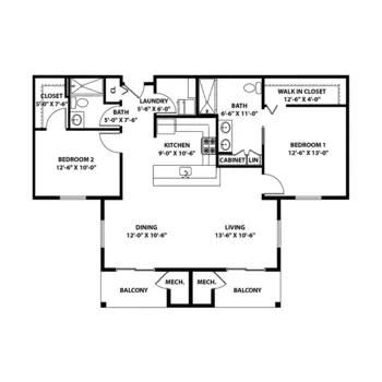 Floorplan of Harrogate, Assisted Living, Nursing Home, Independent Living, CCRC, Lakewood, NJ 2