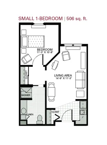 Floorplan of House of the Good Shepherd, Assisted Living, Nursing Home, Independent Living, CCRC, Hackettstown, NJ 8