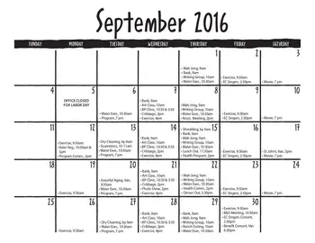 Activity Calendar of El Castillo Retirement, Assisted Living, Nursing Home, Independent Living, CCRC, Santa Fe, NM 12