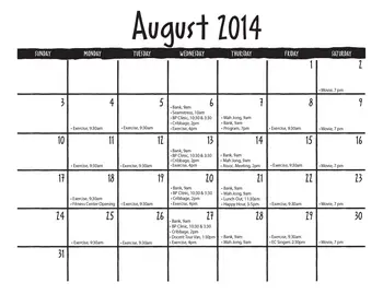 Activity Calendar of El Castillo Retirement, Assisted Living, Nursing Home, Independent Living, CCRC, Santa Fe, NM 1