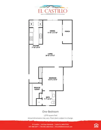 Floorplan of El Castillo Retirement, Assisted Living, Nursing Home, Independent Living, CCRC, Santa Fe, NM 2