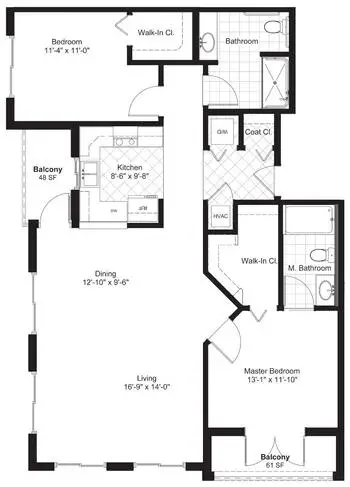Floorplan of La Vida Llena, Assisted Living, Nursing Home, Independent Living, CCRC, Albuquerque, NM 2