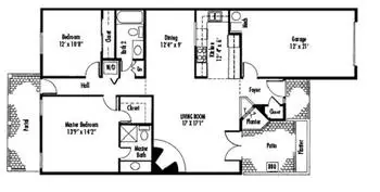 Floorplan of La Vida Llena, Assisted Living, Nursing Home, Independent Living, CCRC, Albuquerque, NM 4