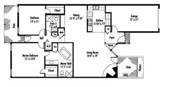 Floorplan of La Vida Llena, Assisted Living, Nursing Home, Independent Living, CCRC, Albuquerque, NM 6