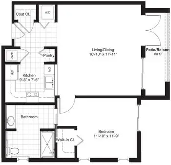 Floorplan of La Vida Llena, Assisted Living, Nursing Home, Independent Living, CCRC, Albuquerque, NM 11