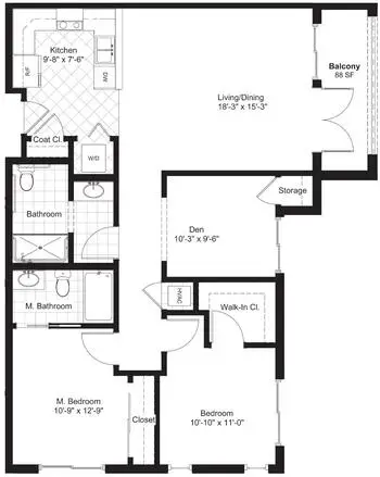 Floorplan of La Vida Llena, Assisted Living, Nursing Home, Independent Living, CCRC, Albuquerque, NM 12
