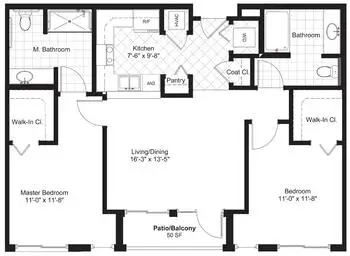 Floorplan of La Vida Llena, Assisted Living, Nursing Home, Independent Living, CCRC, Albuquerque, NM 13