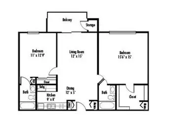 Floorplan of La Vida Llena, Assisted Living, Nursing Home, Independent Living, CCRC, Albuquerque, NM 8