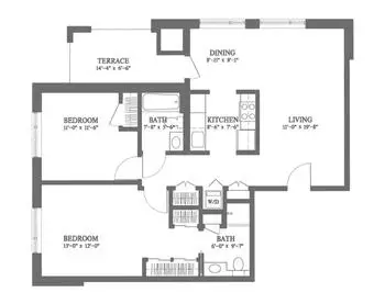 Floorplan of Jewish Senior Life, Assisted Living, Nursing Home, Independent Living, CCRC, Rochester, NY 2