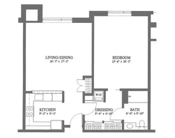 Floorplan of Jewish Senior Life, Assisted Living, Nursing Home, Independent Living, CCRC, Rochester, NY 3