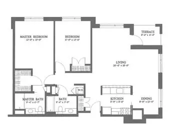 Floorplan of Jewish Senior Life, Assisted Living, Nursing Home, Independent Living, CCRC, Rochester, NY 7