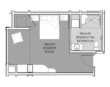 Floorplan of Jewish Senior Life, Assisted Living, Nursing Home, Independent Living, CCRC, Rochester, NY 10