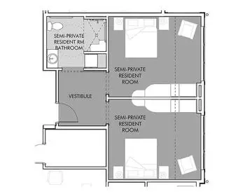 Floorplan of Jewish Senior Life, Assisted Living, Nursing Home, Independent Living, CCRC, Rochester, NY 11