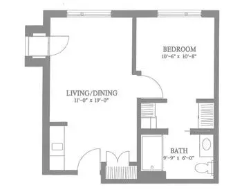 Floorplan of Jewish Senior Life, Assisted Living, Nursing Home, Independent Living, CCRC, Rochester, NY 13