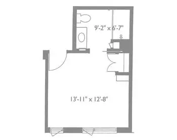 Floorplan of Jewish Senior Life, Assisted Living, Nursing Home, Independent Living, CCRC, Rochester, NY 14
