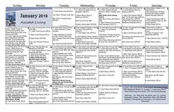 Activity Calendar of Woodland Pond at New Paltz, Assisted Living, Nursing Home, Independent Living, CCRC, New Paltz, NY 2